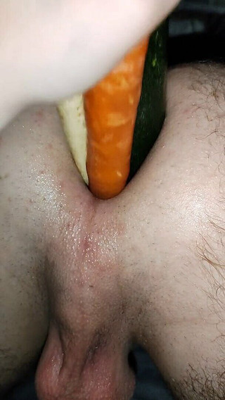 I Make a Vegetable Dish in His Ass - Cook with Me, He Loves Vegetable Anal