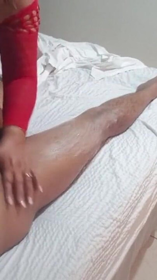 My Stepmother Dresses in Sexy Lingerie to Give Me a Nice Cock Sucking