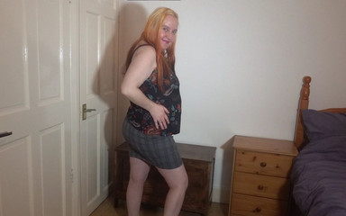 Mature getting changed for work