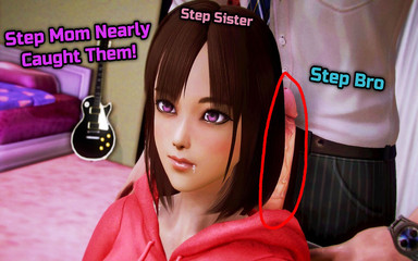 Waifu Academy Petite 18yo Asian teen stepsister gets nearly caught by stepmom sucking stepbrother's big cock Part 33