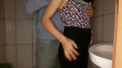 Fucking the Maid in the Bathroom at the Supermarket!