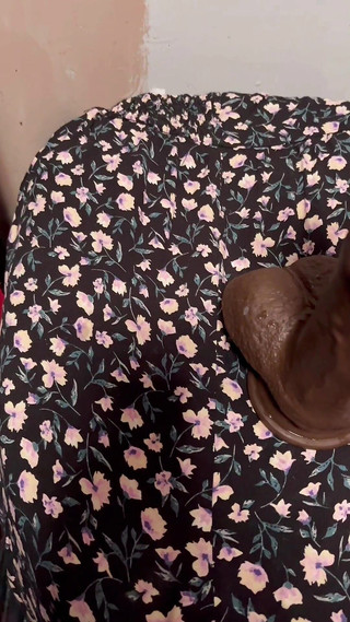 Jerking Sloppy Dildo Sucking