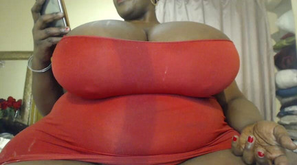 Ebony BBW Boobs Tease