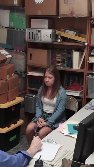 Cutie Chick Caught Stealing and Gets Fucked