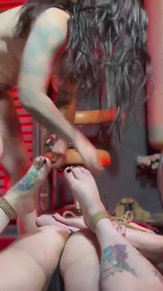 Rope Tied with Vibrator and Anal Hook by Goddess Dita