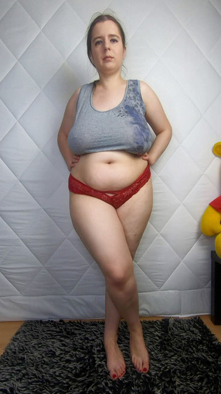 Trying panties uncensored