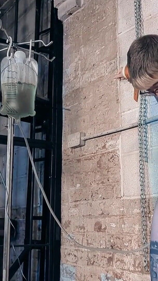 Chained to the Wall for Enema and Electrics