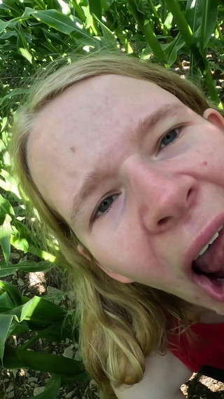 Cheap Teen Slut Gets Fuck and Facial in Cornfield