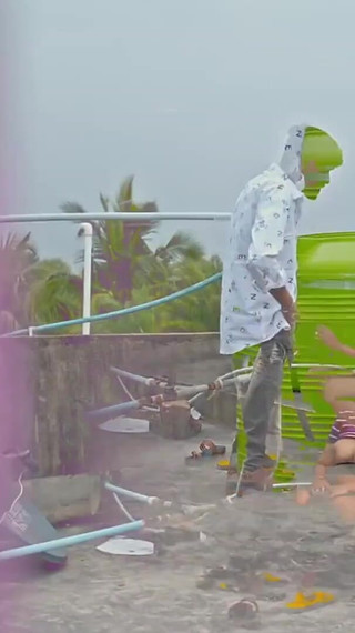 Hindi Real Hot Sex at Roof! Plz Don't Cum Inside Pussy