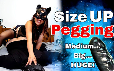 Size up Pegging Femdom Anal Strapon