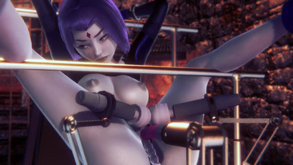 Raven on a Sex Machine Titans Porn