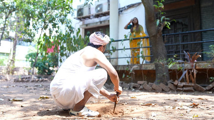 Indian Boss Wife Fuck with Her Servant Huge Deep Thorat 8 Inch Cock