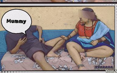 Stepmom Caught Jerking Next to Her