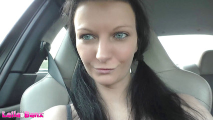 Absolutely perverse! Hitchhiking to creampie-coffee