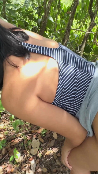 Brunette Was Lost in the Forest and a Good Man Showed Her the Way Out.