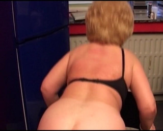 Plumber German Granny Got Her Holes Fucked by Toy