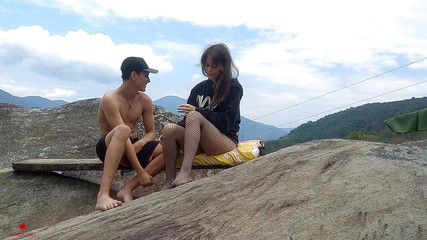 I Give My Stepsister a Great Fuck on a Outing, They Almost Caught Us