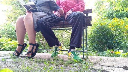 I don't like to read so I have fun with his big cock outside