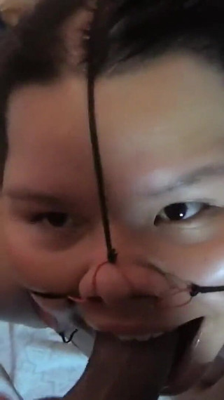 I Fuck Her Beautiful Face, I Cum Inside Her Nostrils and the Cum Comes Out of Her Mouth