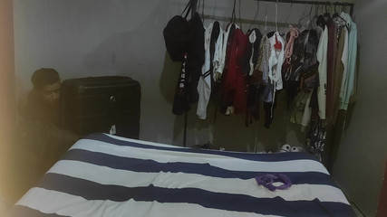 On My While I Enter Her Room to See Her Undress, I Like How That Big Ass and Breasts Look on Her