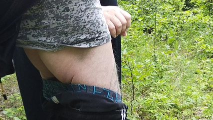 Mother-in-law Sucks My Dick in a Park and Swallows Cum